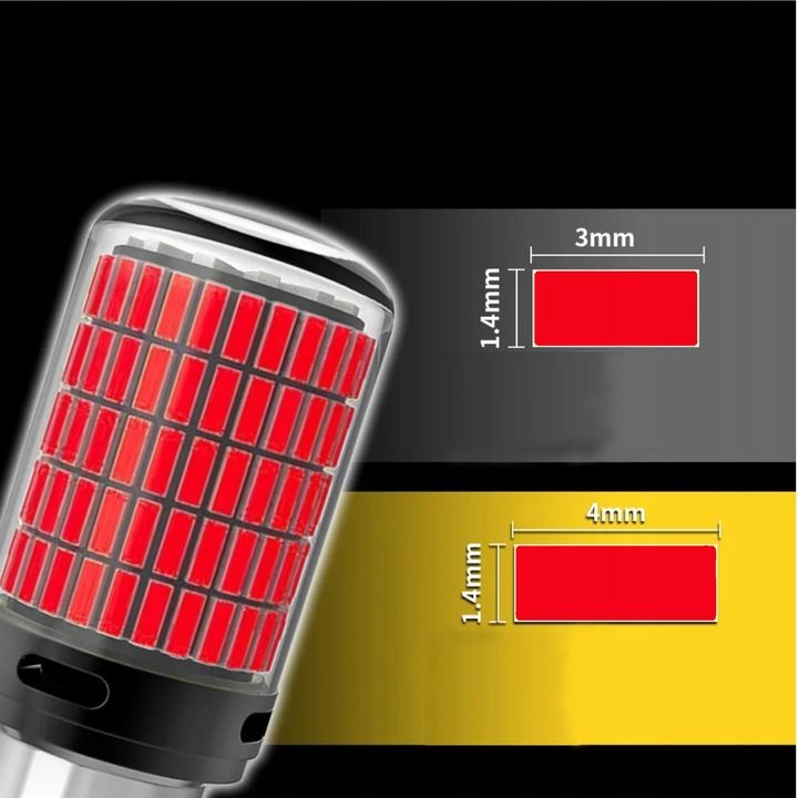 ZAROWKI-LED-P21W-BA15S-1156-CANBUS-CZERWONE-BARDZO-MOCNE-2500LM-150SMD-Typ-zarowki-P21W.jpg